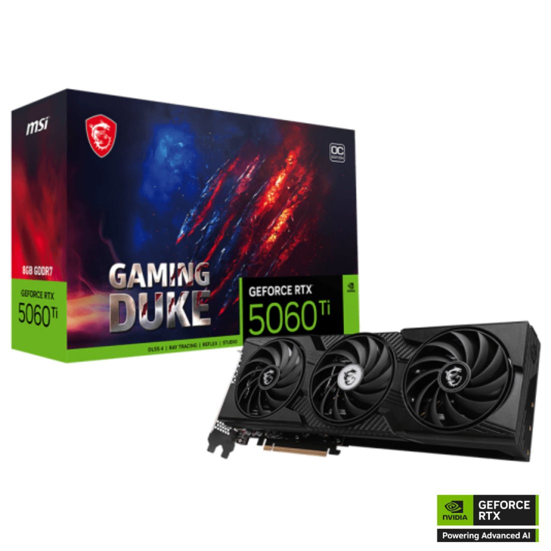 MSI GeForce RTX 5060Ti GAMING DUKE 3X OC Graphics Card - كرت الشاشة - Store 974 Electronics WLL | ستور٩٧٤ للالكترونيات ذ.م.م