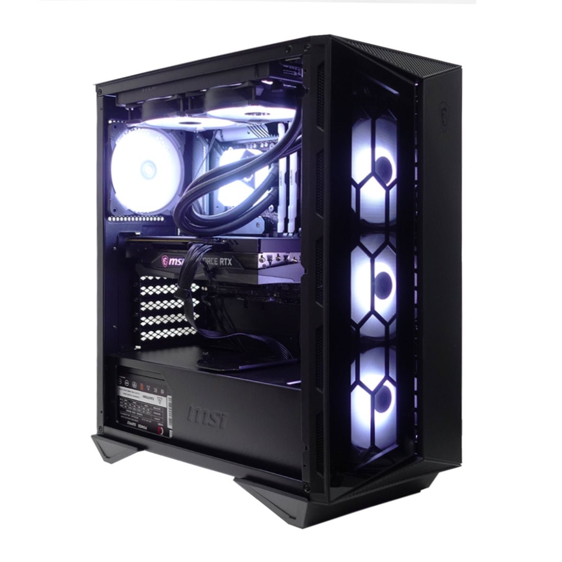 (Pre-Built) Gaming PC Intel Core i5-12400 w/ MSI GeForce RTX 3060 Gaming X & MSI GUNGNIR 110R - Black - Store 974 | ستور ٩٧٤