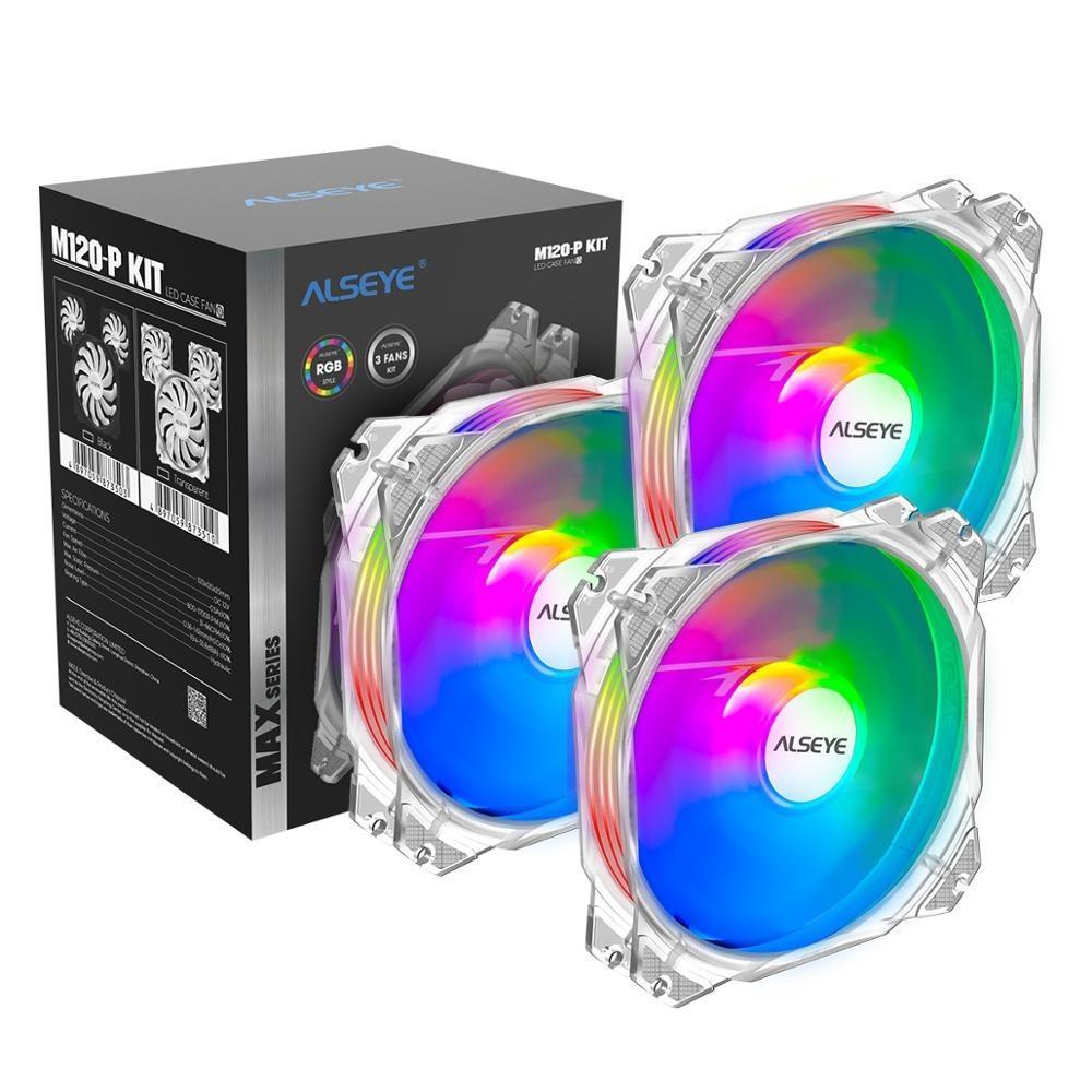 Alseye M120-P RGB Triple Fan Max Series Kit - White - Store 974 | ستور ٩٧٤