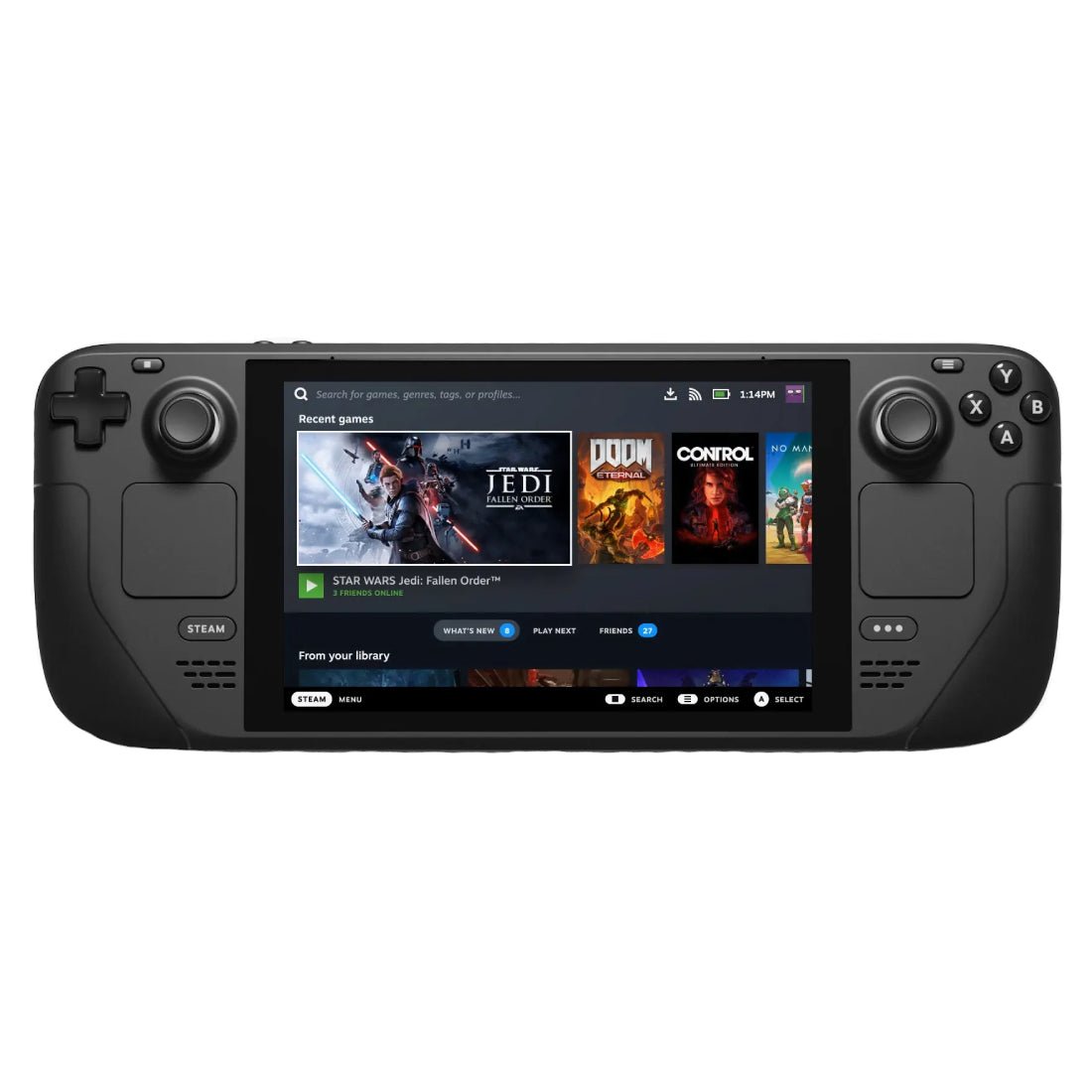 Valve Steam Deck 16GB RAM 512GB SSD Handheld Console - Black - Store 974 | ستور ٩٧٤