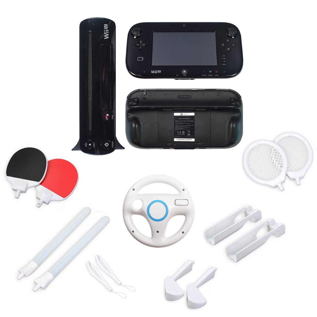 (Pre-Owned) WIIU Console Mario Kart Premium Pack - Black - ريترو - Store 974 | ستور ٩٧٤