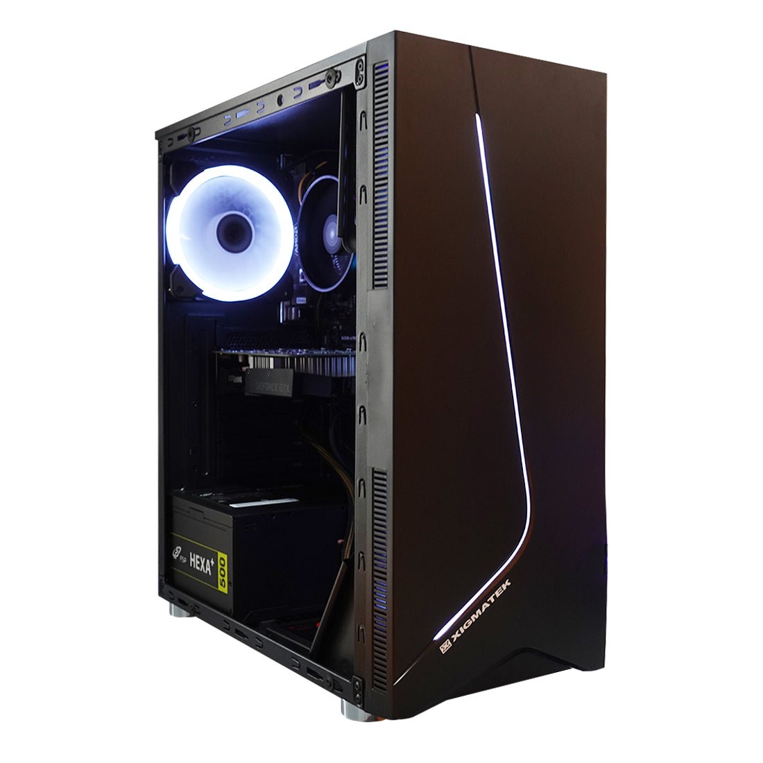 (Pre-Built) Gaming PC AMD Ryzen 3 4000 Series Renoir Zen 2 w/ Zotac GTX 1630 & Xigmatek Eros - Black - Store 974 | ستور ٩٧٤