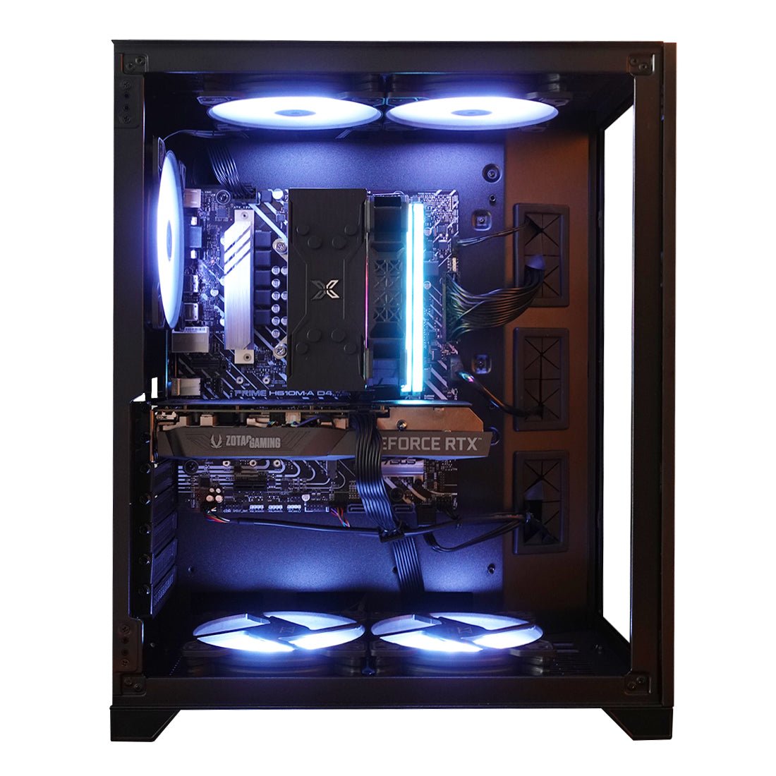 (Pre-Built) Gaming PC Intel Core i3-12100F w/ Zotac RTX 3050 Twin Edge OC & Xigmatek Aquarius S - Black - Store 974 | ستور ٩٧٤